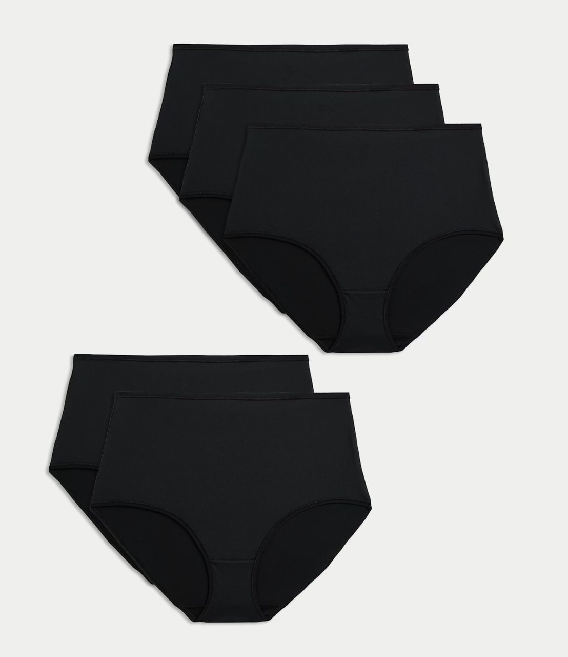 Marks & Spencer 5 Pack Full Briefs Microfibre Recycled Polyester Rich Pants